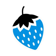 Blue Strawberry logo