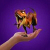 Dinosaur 3D AR logo